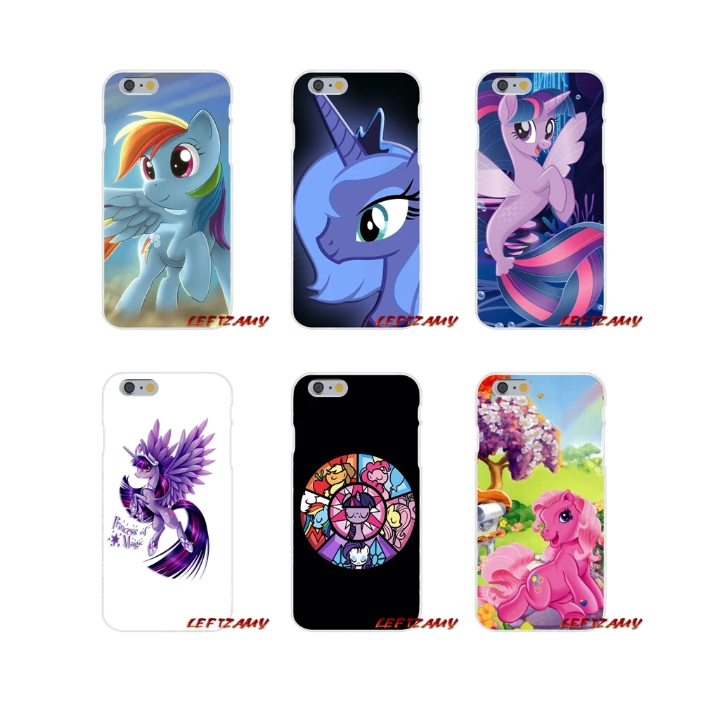 

For iPhone X XR XS MAX 4 4S 5 5S 5C SE 6 6S 7 8 Plus Accessories Phone Cases Covers My Little Pony Cartoon Cool