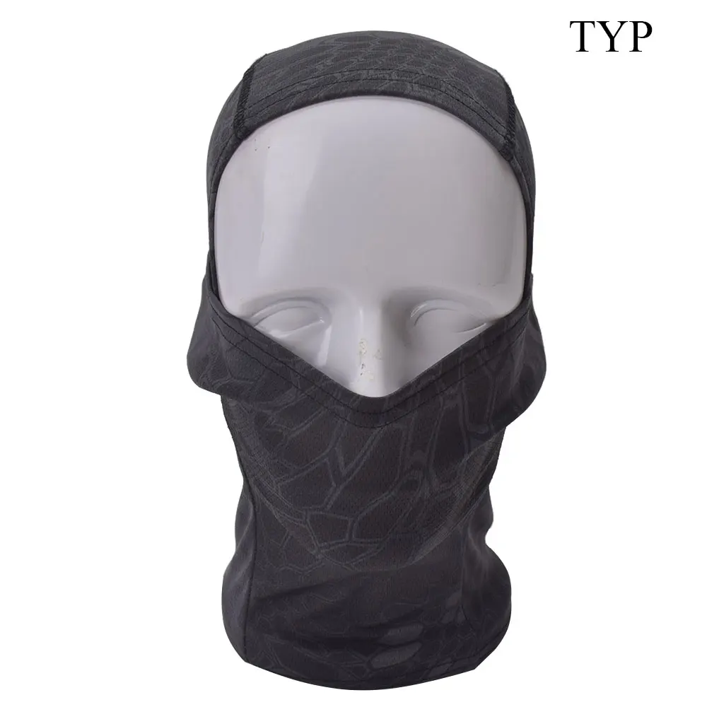 TYP SINAIRSOFT Гремучая Змея Тактический шлем страйкбол охота Wargame дышащая Пылезащитная маска Балаклава маска для лыжного велоспорта полный капюшон - Цвет: TYP