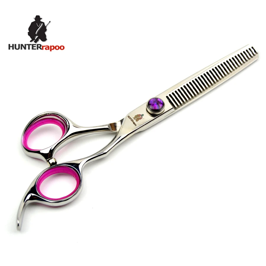 

6'' Hot Hair Thinning Scissors Beauty Styling Kit HT9160 Purple HUNTERrapoo Right Hand Japan Stainless Steel 440C Material