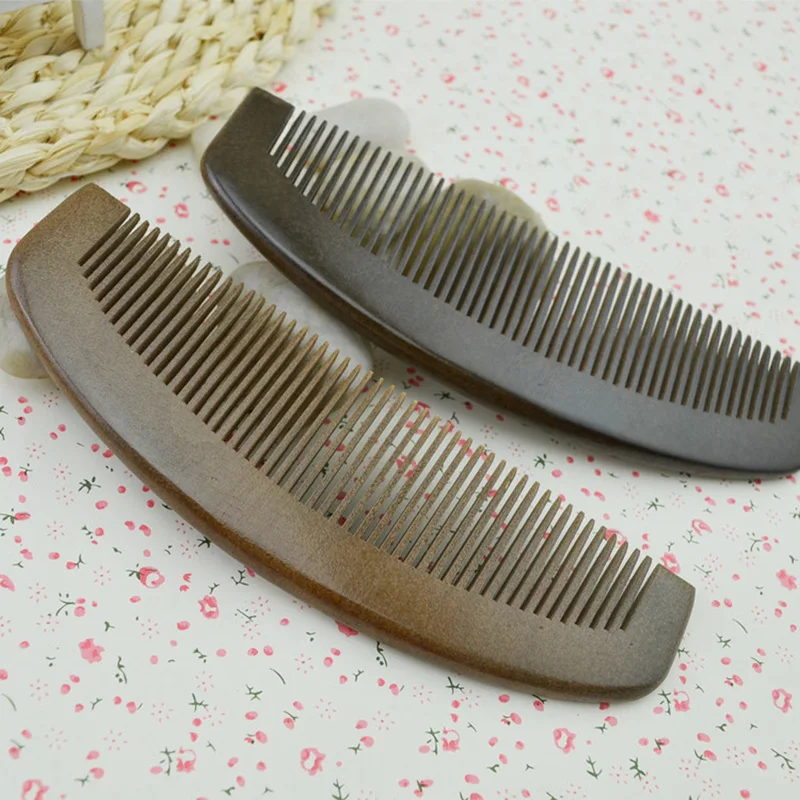 Wooden Comb Curved Shape Natural Sandalwood Comb Health Care Comb Anti