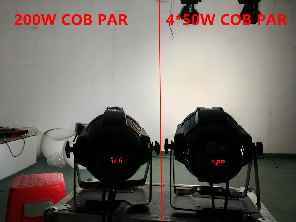 Хорошее качество 20 Упак. прожектор PAR56 COB светодио дный светодиодный Белый Par может теплый белый холодный белый точечный проектор свет 4x50 Вт