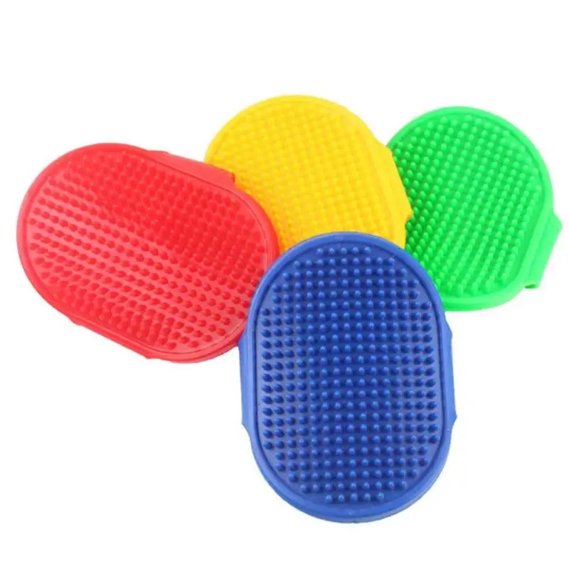 

1pc Pet Dog Cat Bath Brush Comb Rubber Hair Fur Grooming Massaging Massage pet shower dog brush