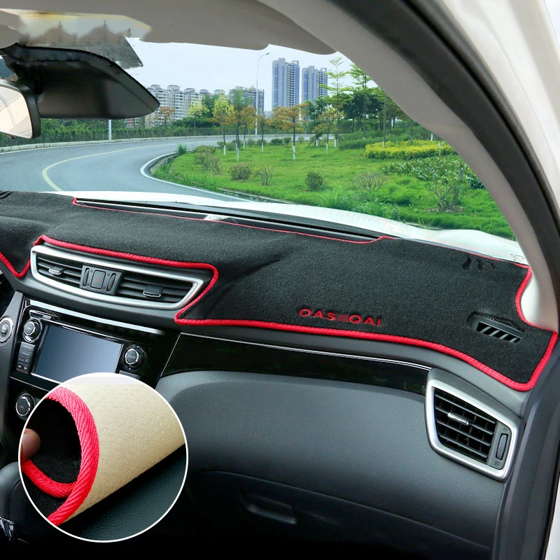 Cena Dla Nissan Qashqai J11 x trail X trai T32 2014 2016 2017 2018 2019 pokrywa deski rozdzielczej samochodu Mat odcień podkładki Pad dywany akcesoria
