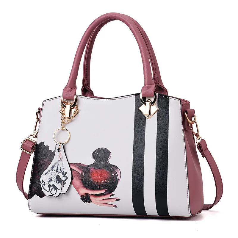 Women Leather Handbag Female Printing Crossbody Shoulder Bags Ladies Top-Handle Tote Bolsa Messenger Bag Purse Sac A Main SS7231 (2)