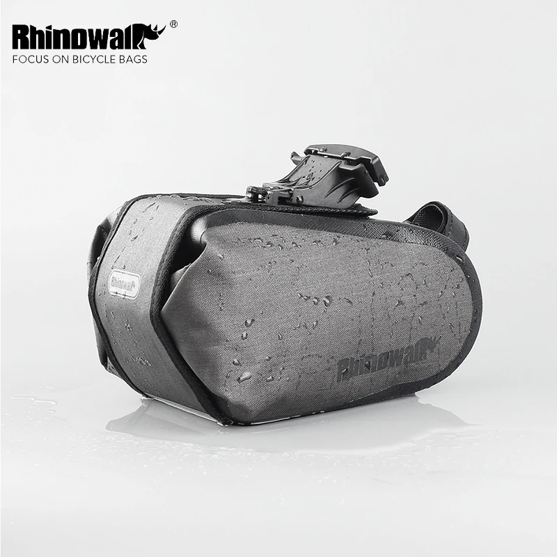

Rhinowalk Outdoor Waterproof Bicycle Saddle Bag Cycling MTB Road Back Seat Tail Pouch Bike Quick Release Buckle Rear Pannier Bag