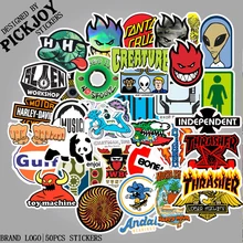 50PCS WaterProof Skateboard Fashion brand Logo Sticker For Luggage Car Guaitar Skateboard Phone Laptop Bicycle Stickers 50PCS WaterProof Skateboard Fashion brand Logo Sticker For Luggage Car Guaitar Skateboard Phone Laptop Bicycle Stickers
