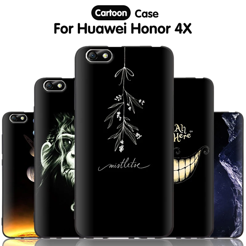 JURCHEN чехол для телефона huawei Honor 4X Силиконовый чехол с милым мультяшным принтом для huawei Honor 4X4 X Che2-L11 5,5 чехол