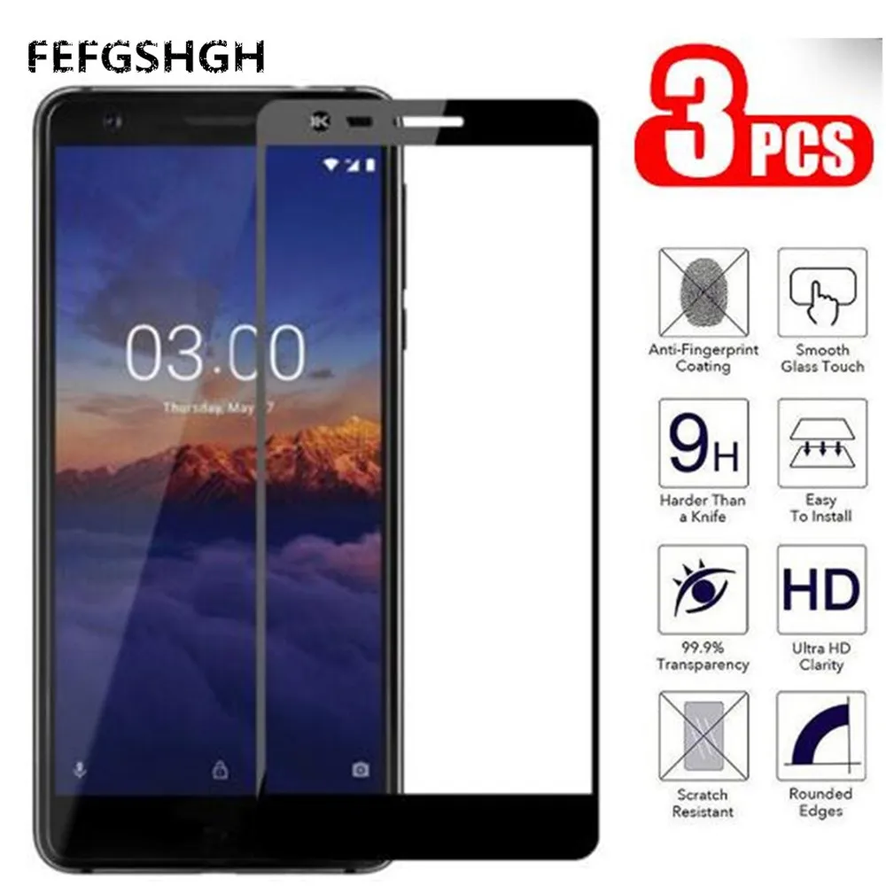 Закаленное стекло с полным покрытием для Nokia 3 1 2 Plus X3 Nokia3.1 Nokia3 2nd 2018 защитная