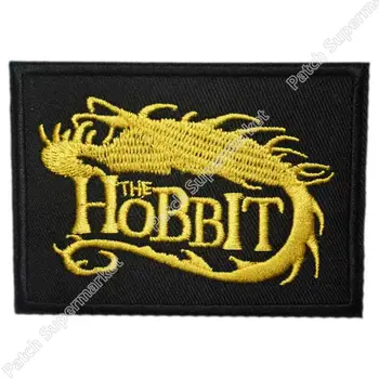 

3.5" The Hobbit Dragon and Name Logo Animated Cartoon Movie TV Series Embroidered Emblem applique iron on patch