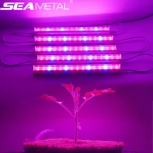 5 шт., фитоламп, светильник для выращивания, 6 Вт, Фито лампа, светодиодная лампа для растений, полный спектр, для выращивания растений в помещении, лампа для выращивания цветов с контроллером