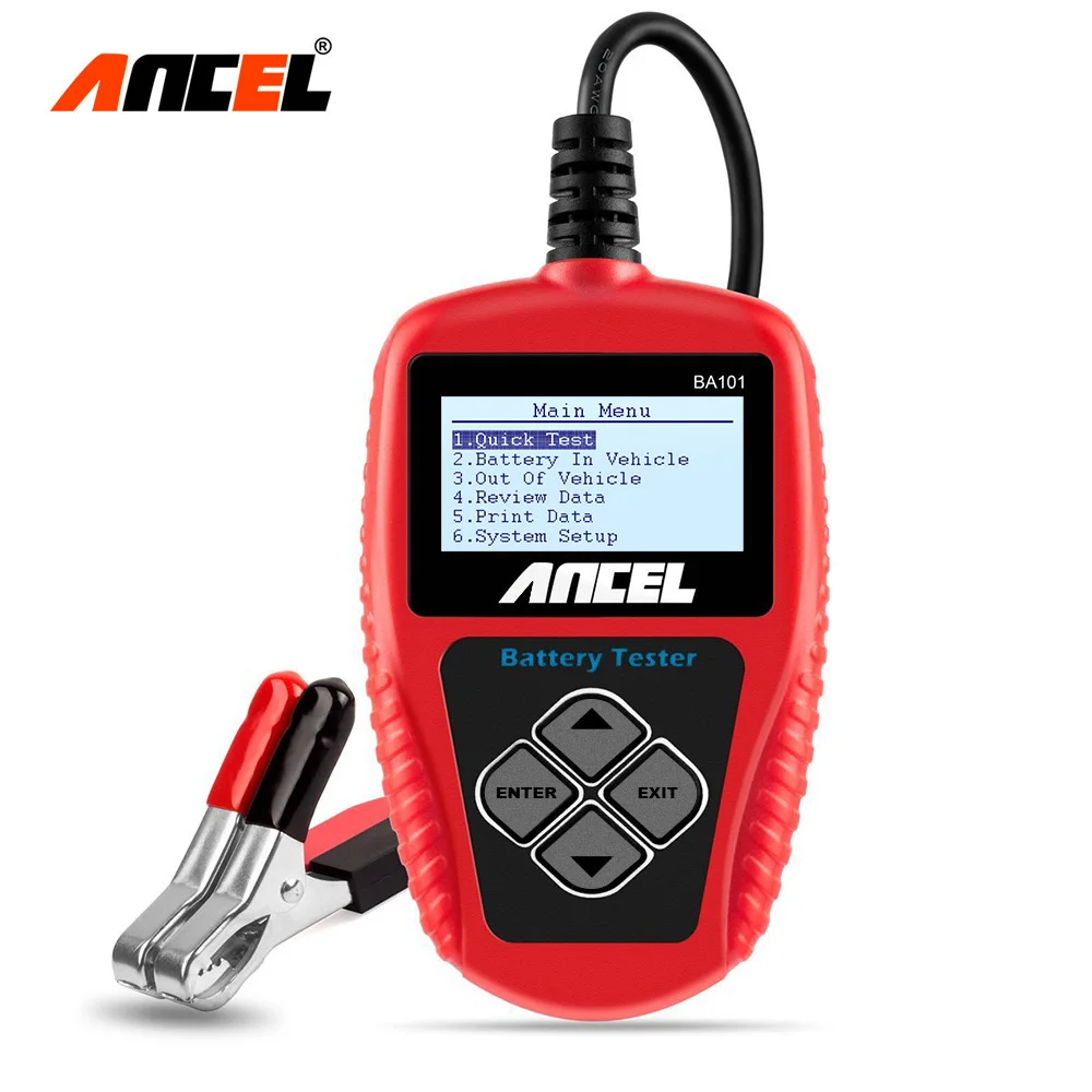 Ancel BA101 Car Battery Tester 12V 100 2000CCA 220AH Auto Load Battery