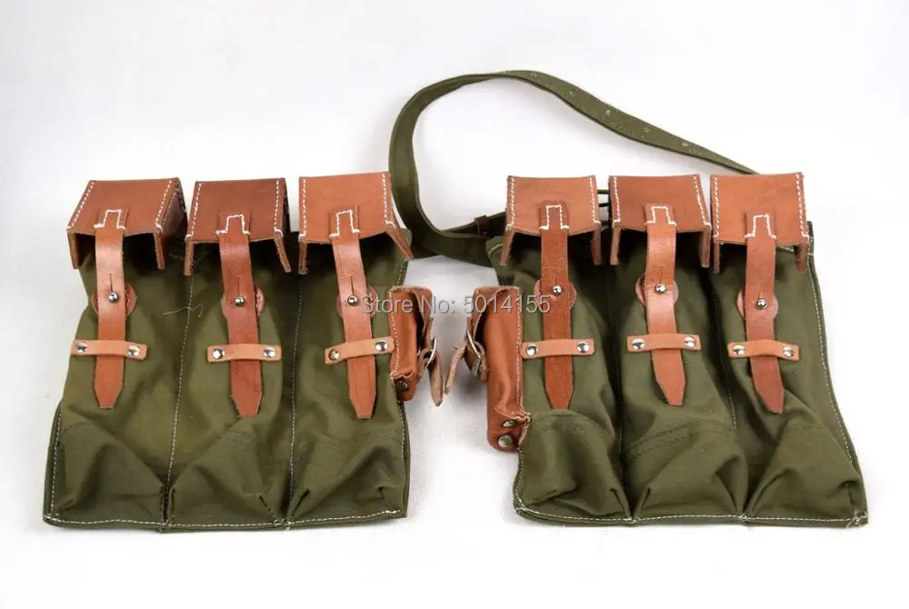 ReplicaWW2GermanMP44STG44AmmoMagPouchCanvansLeatherGreen.jpg