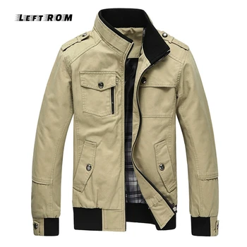 

2019 HOT! New Spring and Autumn Men's Jacket Loose Stand Collar Men's Tops Young Men's Jackets Bomber Jacket