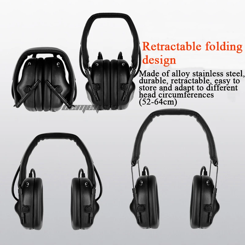 Tactical Headset Noise Reduction Earmuff Outdoor Shooting Hearing Protection Headset Sound Pickup Airsoft Hunting Headphone