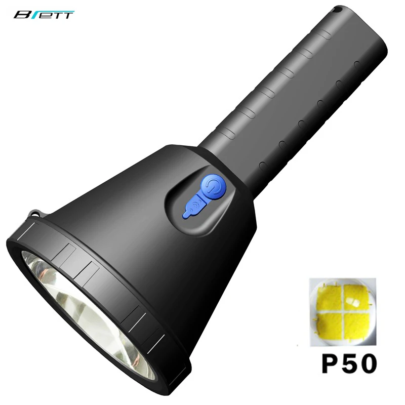 

Flashlight Cree xhp50 or L2 led Rechargeable Built-in 18650 battery Powerful led torch flash light