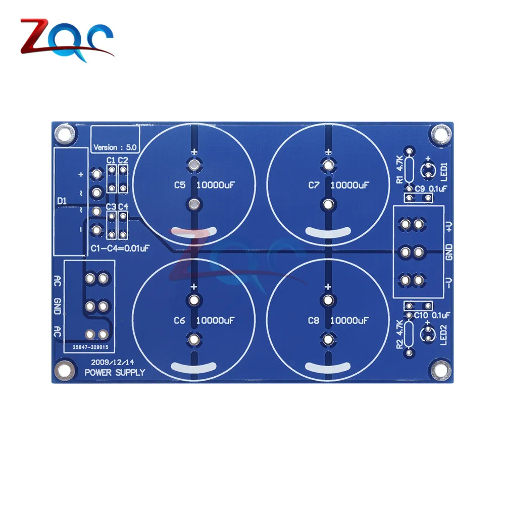 

4*10000uF four 10000uF 50V Rectifier Filter Power Supply Board For LM3886TF TDA7293 PCB Module LM3886 Amplifier
