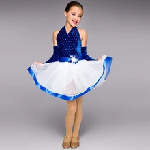 Justaucorps Профессиональный Балетный пачка конец одной бархатной юбки для девочек джаз танец Европа театральный костюм