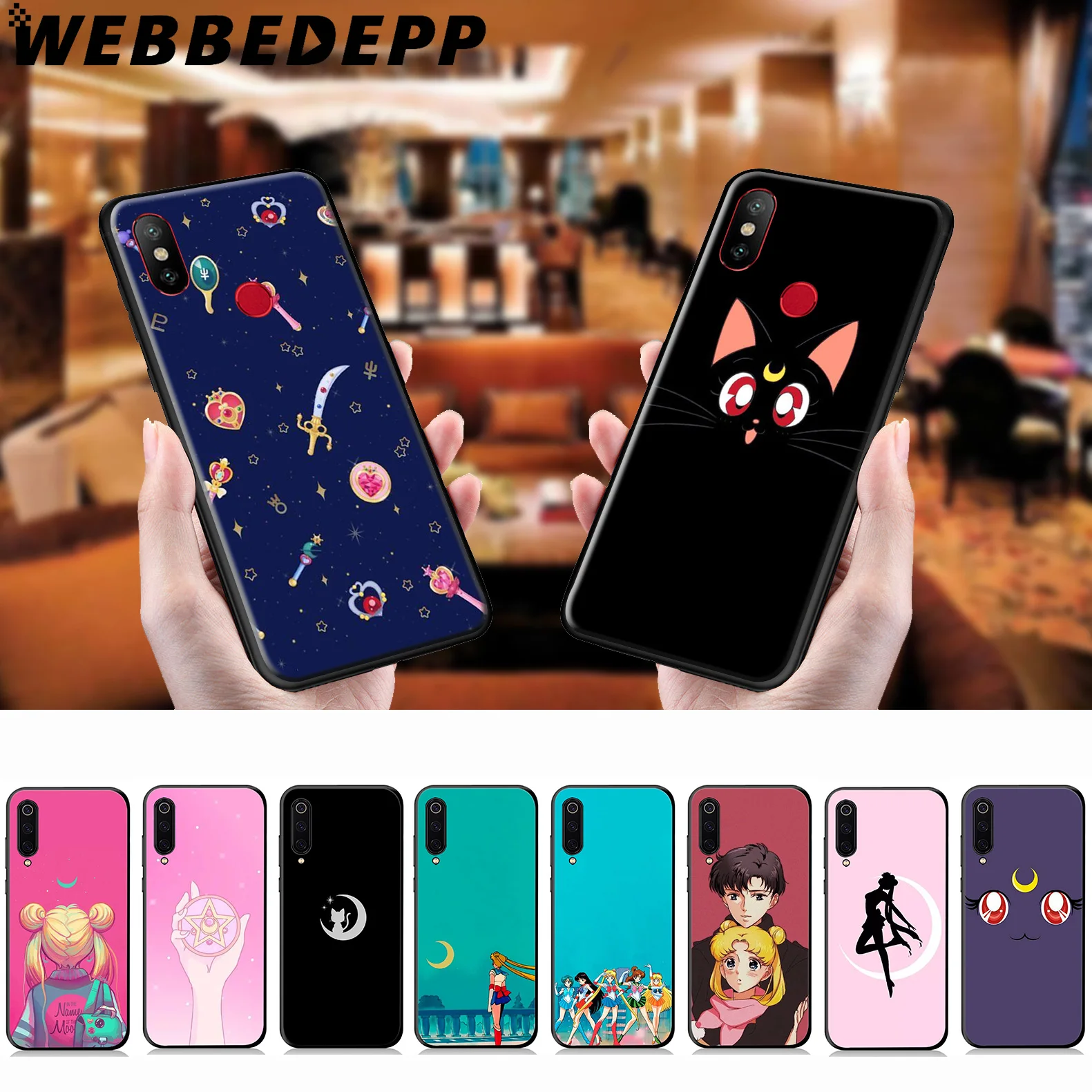 

WEBBEDEPP Sailor Moon Anime Soft Case for Xiaomi Mi 9T 9 8 SE 6 A1 A2 A3 Lite MiA1 MiA2 MiA3 Mi F1 MAX 3 Mi8 CC9E CC9
