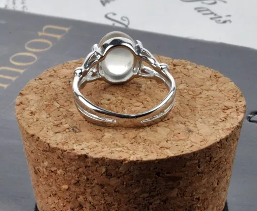 Кольцо из серебра 925 пробы с лунным камнем|engagement ring|925 sterling silver ringring |