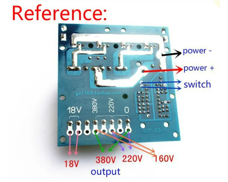 SUNYIMA Converter 12V to 220V 380V 18V 500W Inverter Boost Bare PCB Board