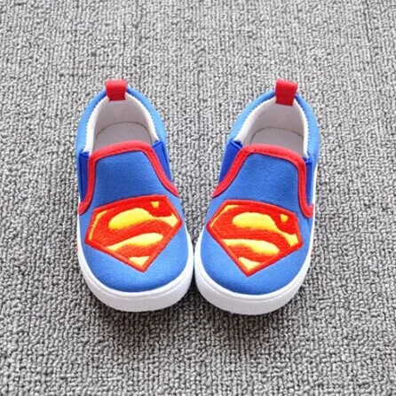 Новая Супермен/Бэтмен/Спайдер/Томас поезд детская обувь для мальчика, детская обувь ходунки для малышей, детская обувь для девочек мальчиков, обувь для мальчика - Цвет: Super Man