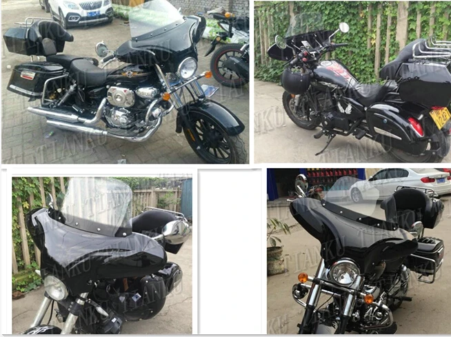 Мотоцикл обтекатель лобовое стекло для Kawasaki Vulcan классический VN 400 500 800 VN 900 1200 1500 1600 2000 измельчитель крейсера