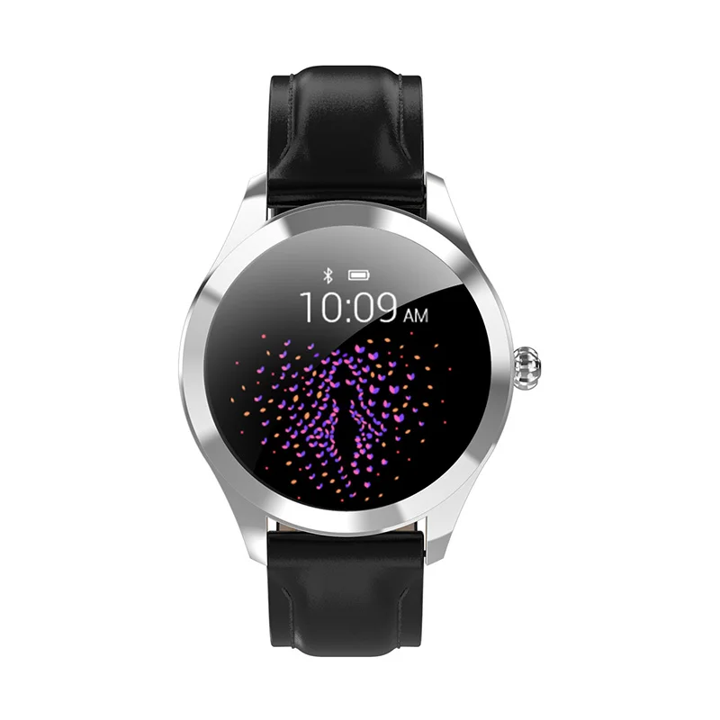 Модные женские смарт-браслет DS10 сферические полупрозрачное стекло нержавеющая сталь Ремешок рамка спортивные smart watch сердечного ритма