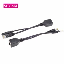 

POE Splitter Injector Power Supply 5.5*2.1mm Passive Cable Ethernet PoE Adapter RJ45 Injector Splitter for IP Camera