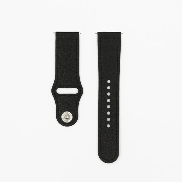 Новые кожаные часы ремешок для Xiaomi Huami Amazfit PACE Смарт часы замена 22 мм ремешок кожаный браслет; унисекс - Цвет: Черный