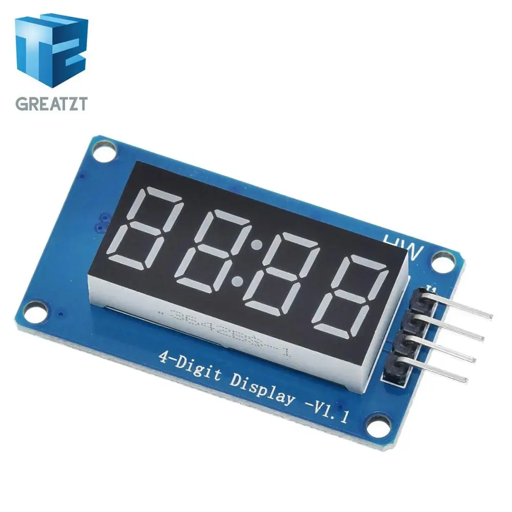 Модуль светодиодного дисплея TM1637 для Arduino 7 сегментов 4 бита 0 36 дюйма часы с