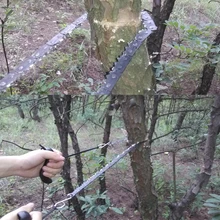 1 шт. абсолютно ручной инструмент для кемпинга, походов, экстренного выживания, карманная цепная пила, бензопила, складная открытая рукоятка пилы