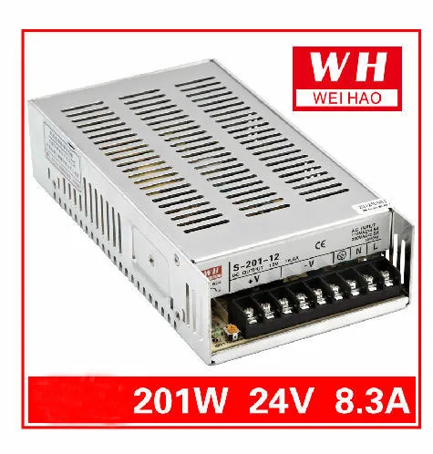 

201W Switching Power Supply CNC 24V 8.3A Regulated Switching Power Supply AC 220V to DC24V 120W/DC24V/5A