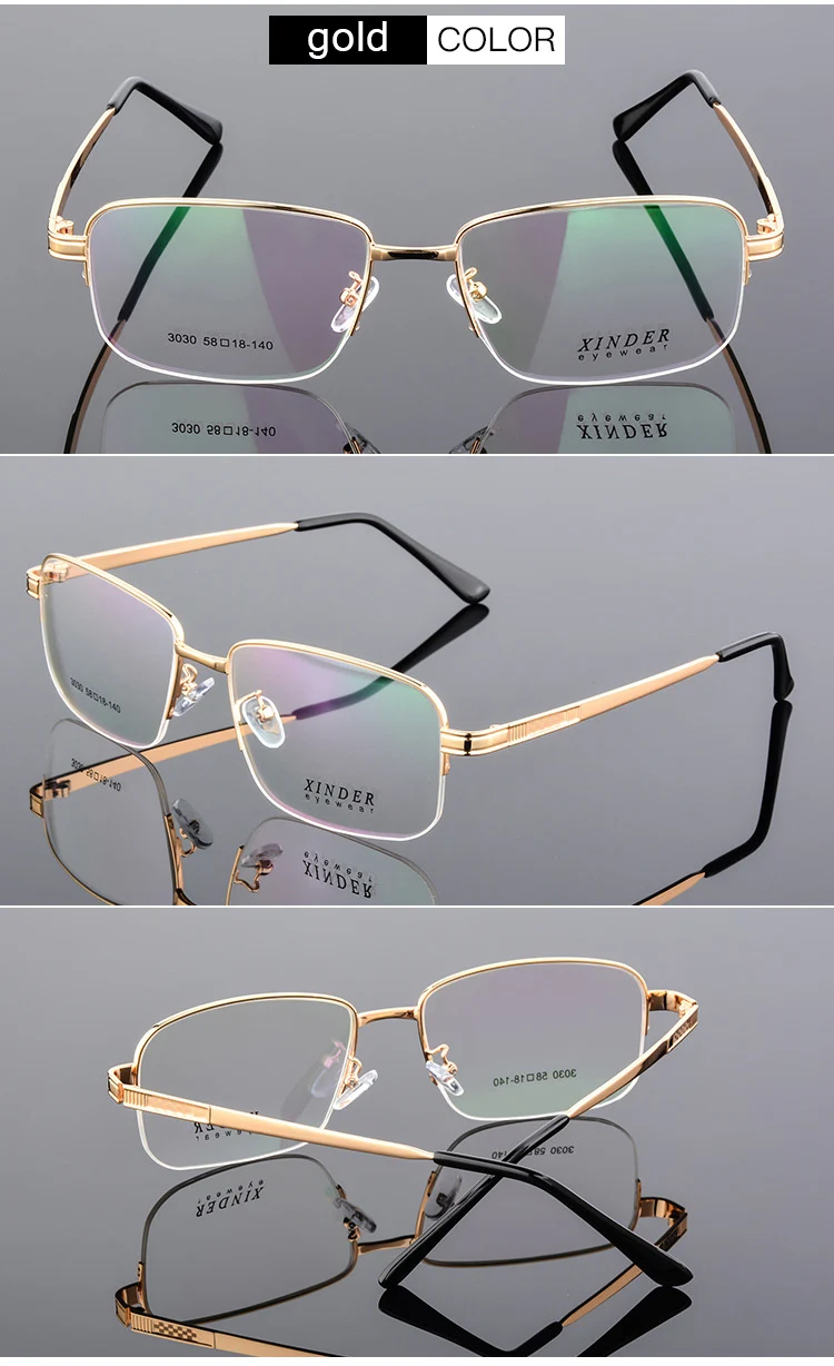 Модные квадратные титановые полуоправы с памятью, мужские гибкие оптические очки, оправа Oculos De Grau, очки s139
