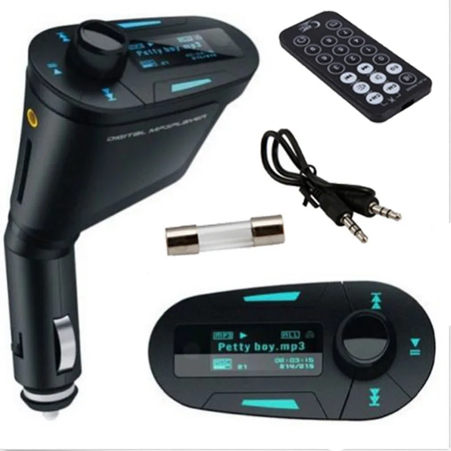 

Car MP3 Player 12V/24V with perfect high-quality stereo Wireless FM Transmitter and USB SD MMC Slot 3.5mm with Remote L31122