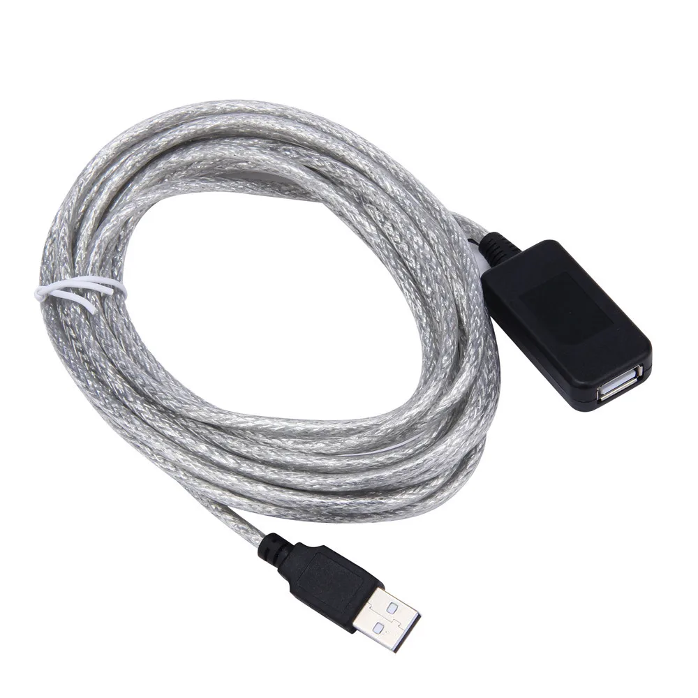 Новый 5 м USB Активный ретранслятор кабель удлинитель для компьютера вилки