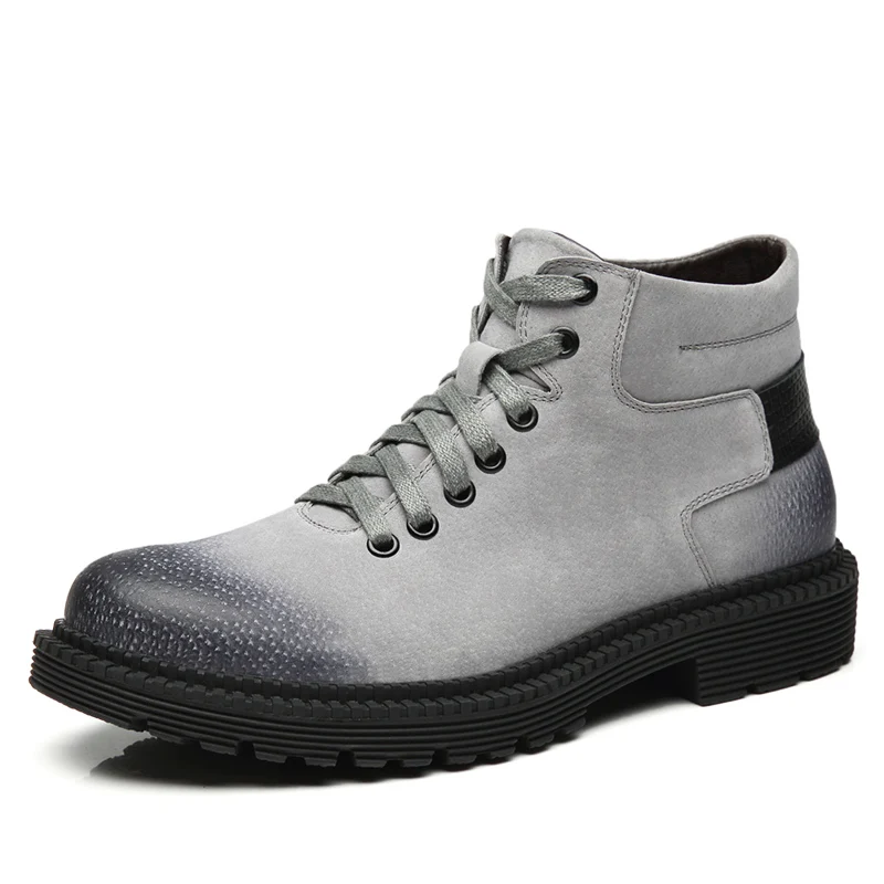 

winter boots men Doc martins brush off genuine leather shoes boots ankle rubber doctor martin botas military boots work shoes