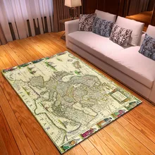 Классический мировой ковер с картой, детский игровой коврик для ползания, домашние коврики из пены с эффектом памяти, декор для спальни, мягкие ковры для гостиной