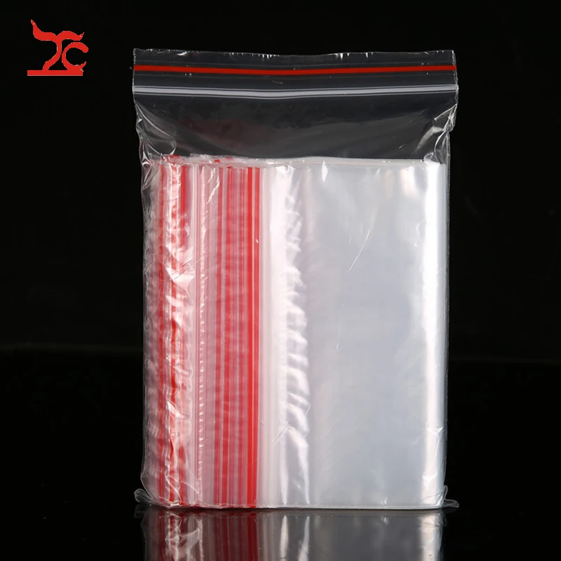 

Wholesale 100pcs/lot 6C Transparent PE Zip Lock Food Phone Card Gift Packaging Bags, DIY Beads Jewelry Bags 4*6CM