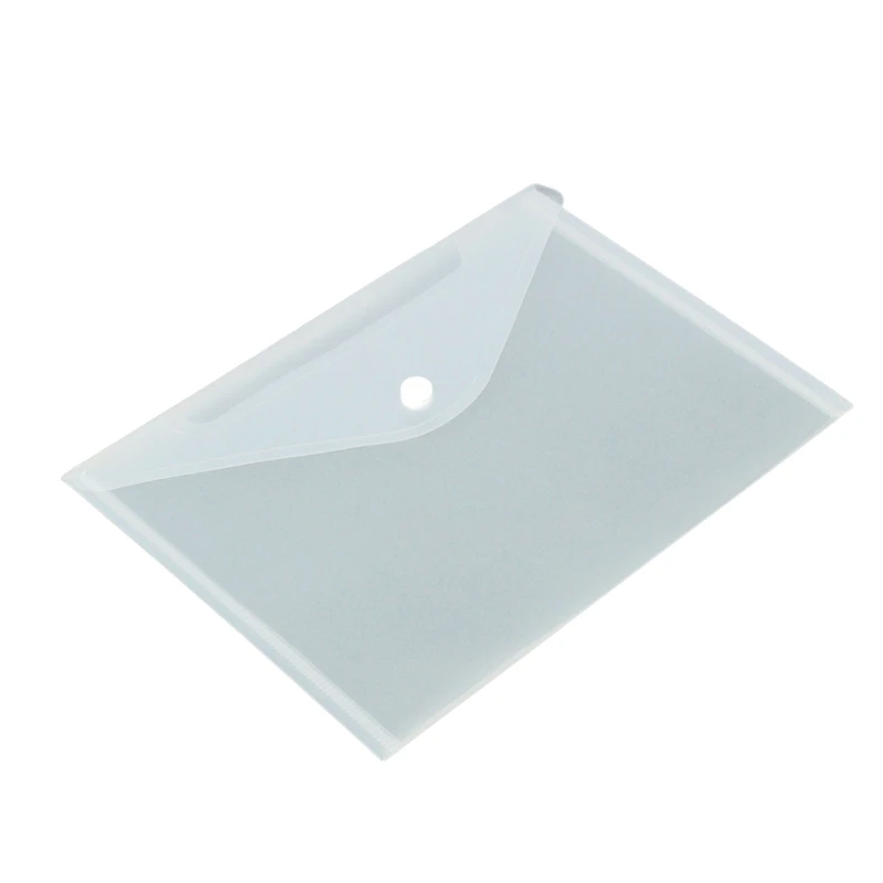 

12pcs/set Transparent Plastic A5 Folders File Bag Document Hold Bags Folders Filing Paper Storage Office School Supplies