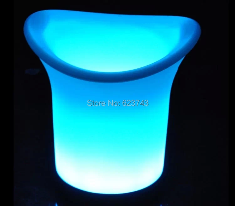 5PCS/Lot 2.7L color changing led ice bucket furniture,led beer bucket coolers&Holders for bars,party, LED beer wine cask