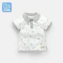 Летние футболки для малышей, топы, футболки с короткими рукавами и принтом со звездами, одежда из хлопка, новые милые топы
