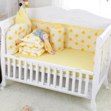 Мягкий милый детский комплект постельного белья для защиты головы ребенка 9 шт. детская кроватка набор постельных принадлежностей Детская кроватка Органайзер костюм