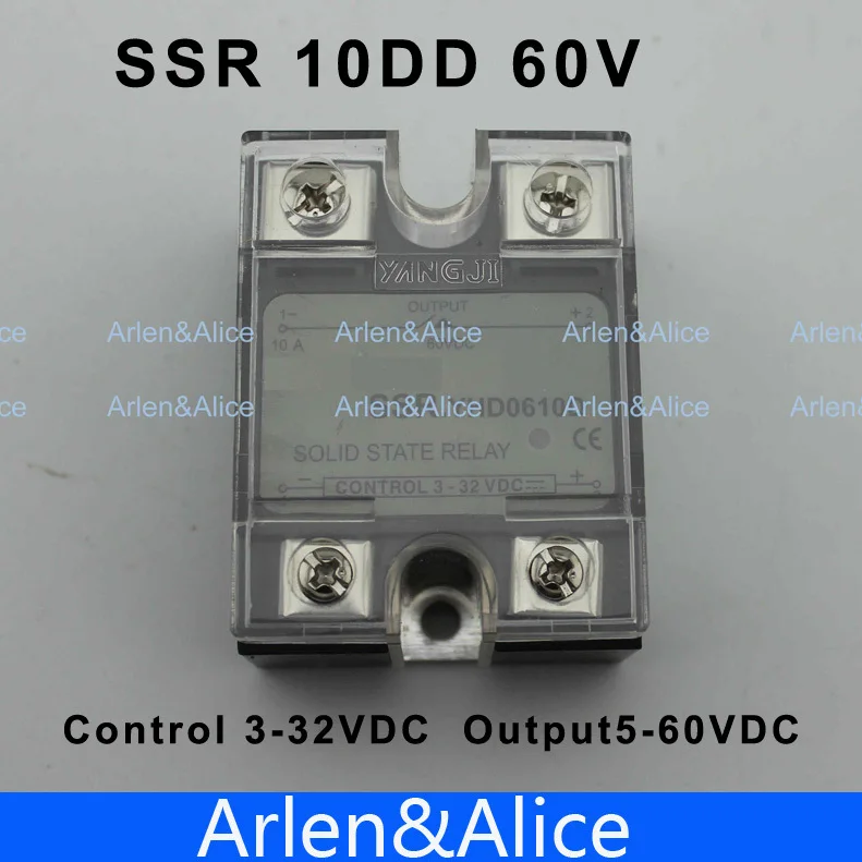 10DD SSR контроль напряжения 3 ~ 32 В постоянного тока выход 5 60 Однофазное