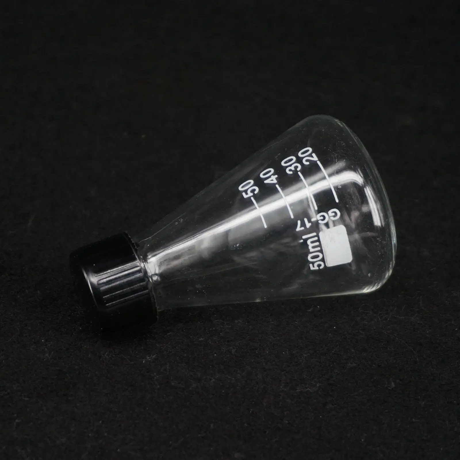 Borosilicon Glass 50ml Conical Erlenmeyer Narrow Mouth Screw Cap Flask Lab Glassware