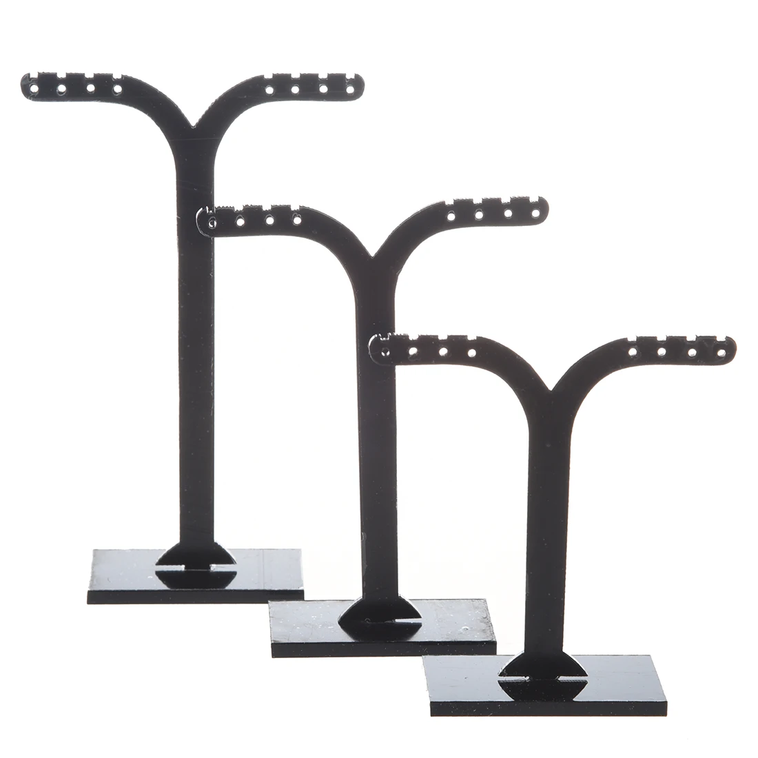 

3 X Display Support displaying earrings detachable black and in Acrylic.