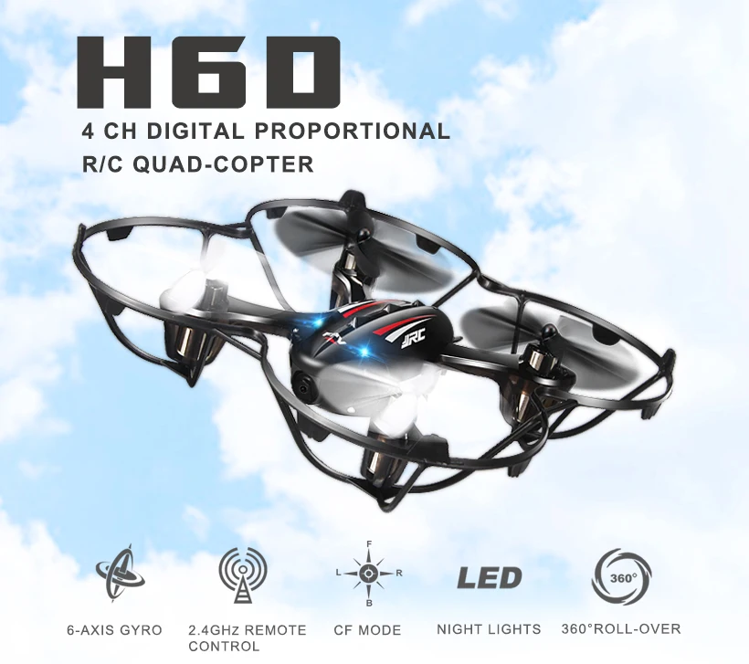 Quadcopters H6D FPV Mini Drones With Camera Hd With Camera Flying Helicopter Camera Professional Drones JJRC Rc Toys Dron Copter