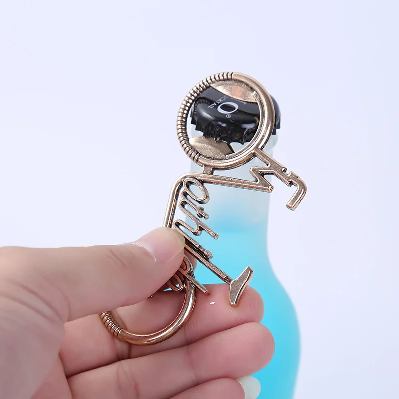 DUNFA New Bicycle Metal Beer Bottle Opener Cute key rings for bike