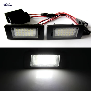 

2Pcs Error Free LED Number License Plate Lamp Light for Audi AUDI Q5,A4 4D/5D(B8) ,S5 S4,A5,TT RS Volkswagen VW PASSAT 5D R36