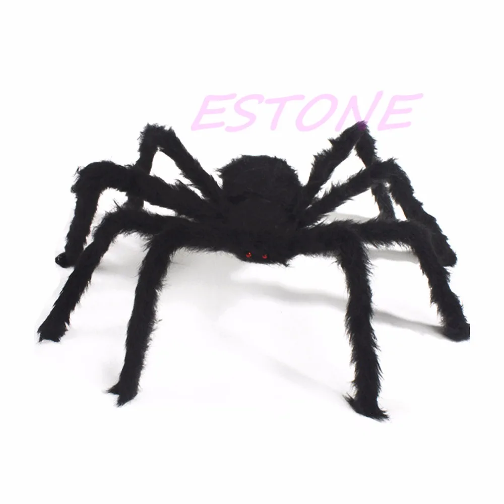 

Plush Soft Toy Black Plush Spider Red Eye Halloween Decoration Party Favours