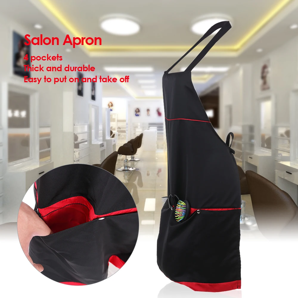 Durable 4 Pockets Salon Apron barber accessories for Barber Hair Cutting Dyeing Cape Cloth peluqueria accesorios profesional Hai Durable 4 Pockets Salon Apron barber accessories for Barber Hair Cutting Dyeing Cape Cloth peluqueria accesorios profesional Hai